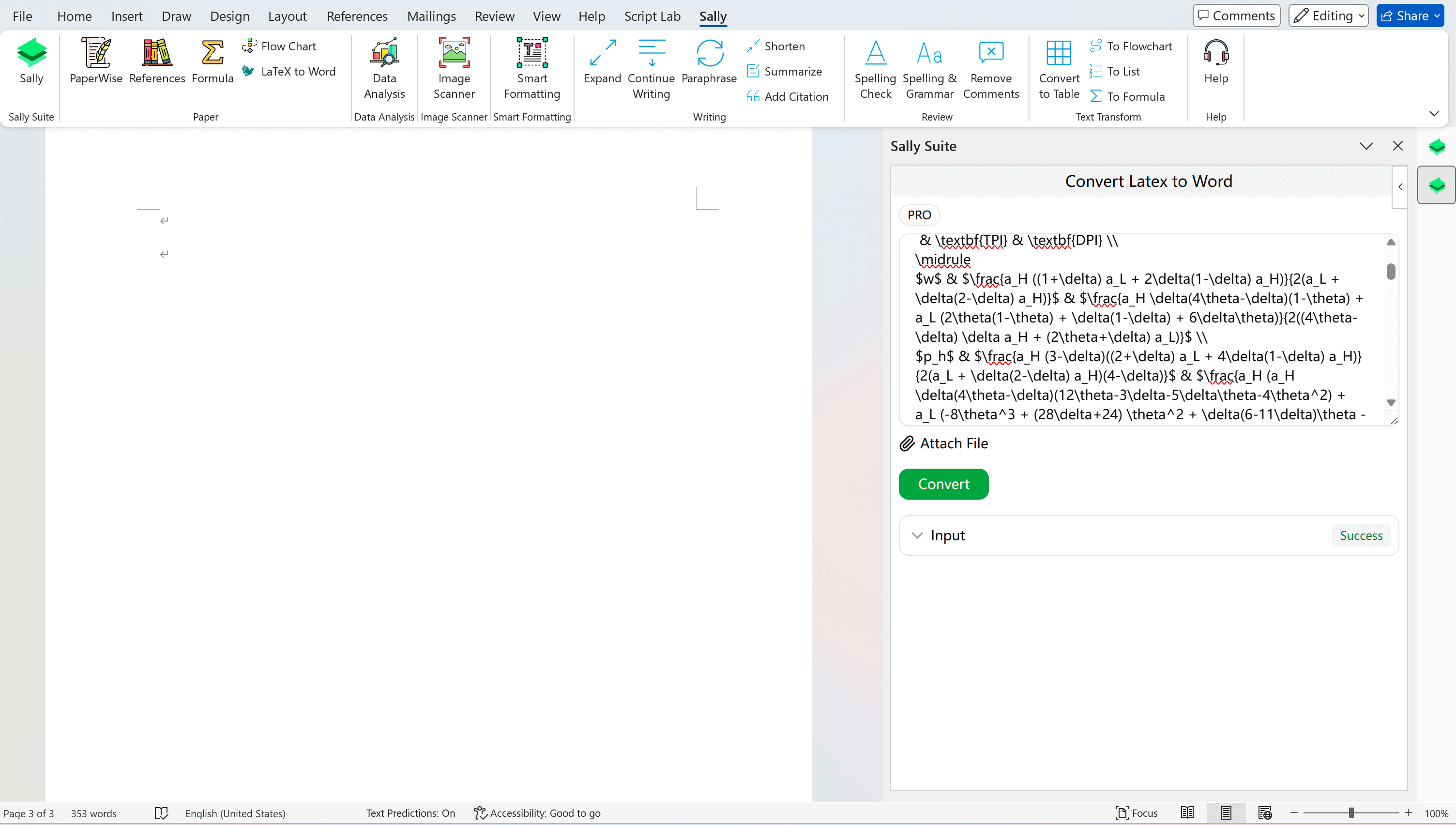 LaTeX to Word