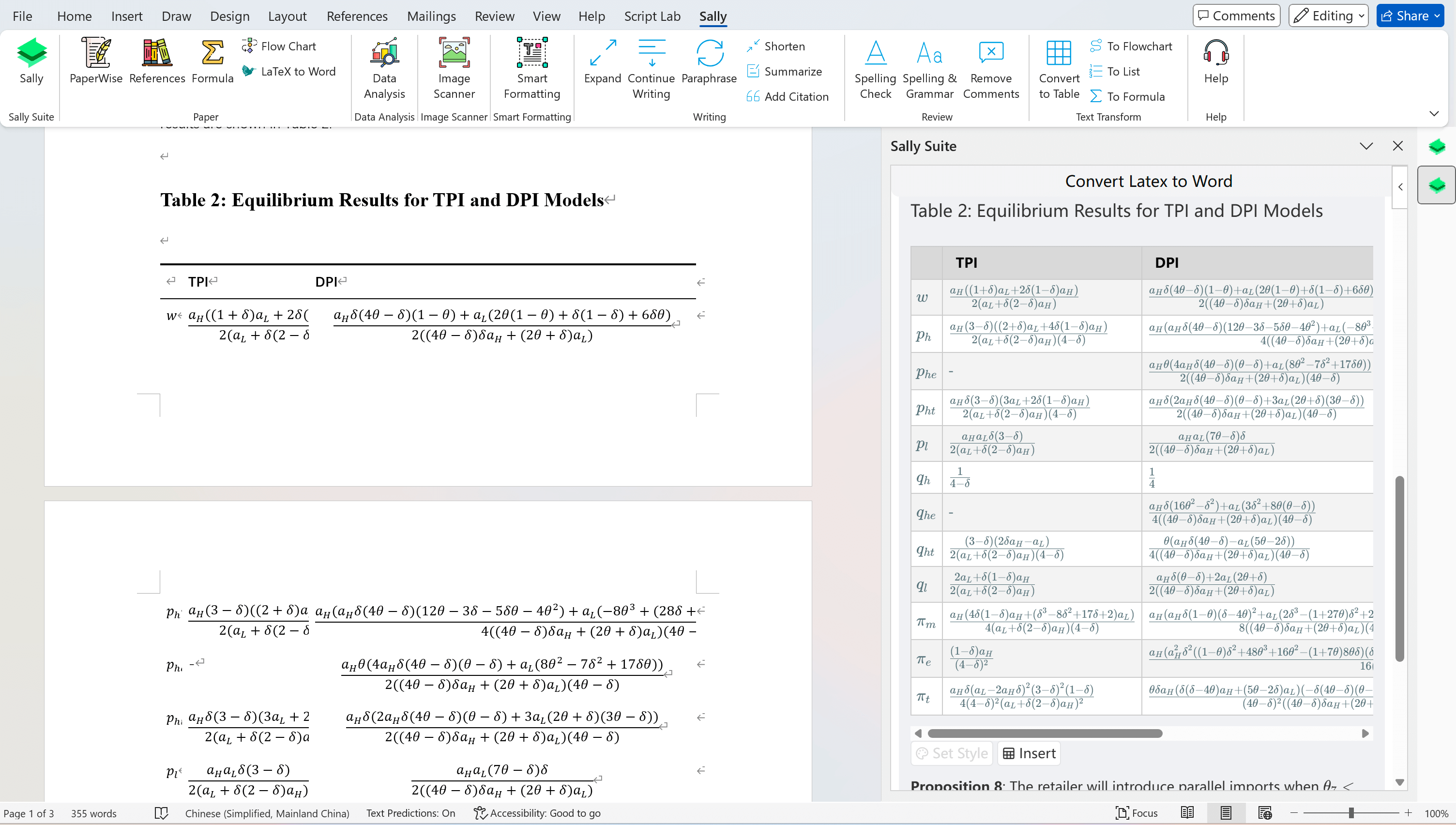 LaTeX to Word